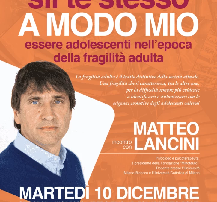 “SII TE STESSO A MODO MIO” di Lancini Matteo