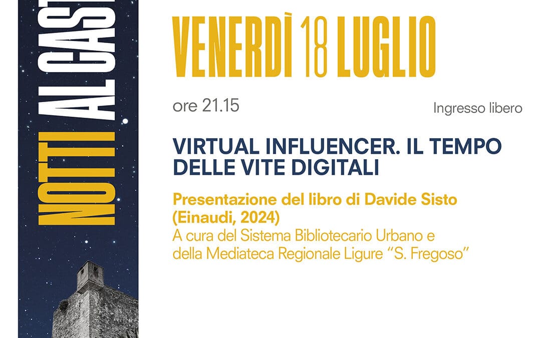 “VIRTUAL INFLUENCER” di Davide Sisto –  Edizioni Einaudi